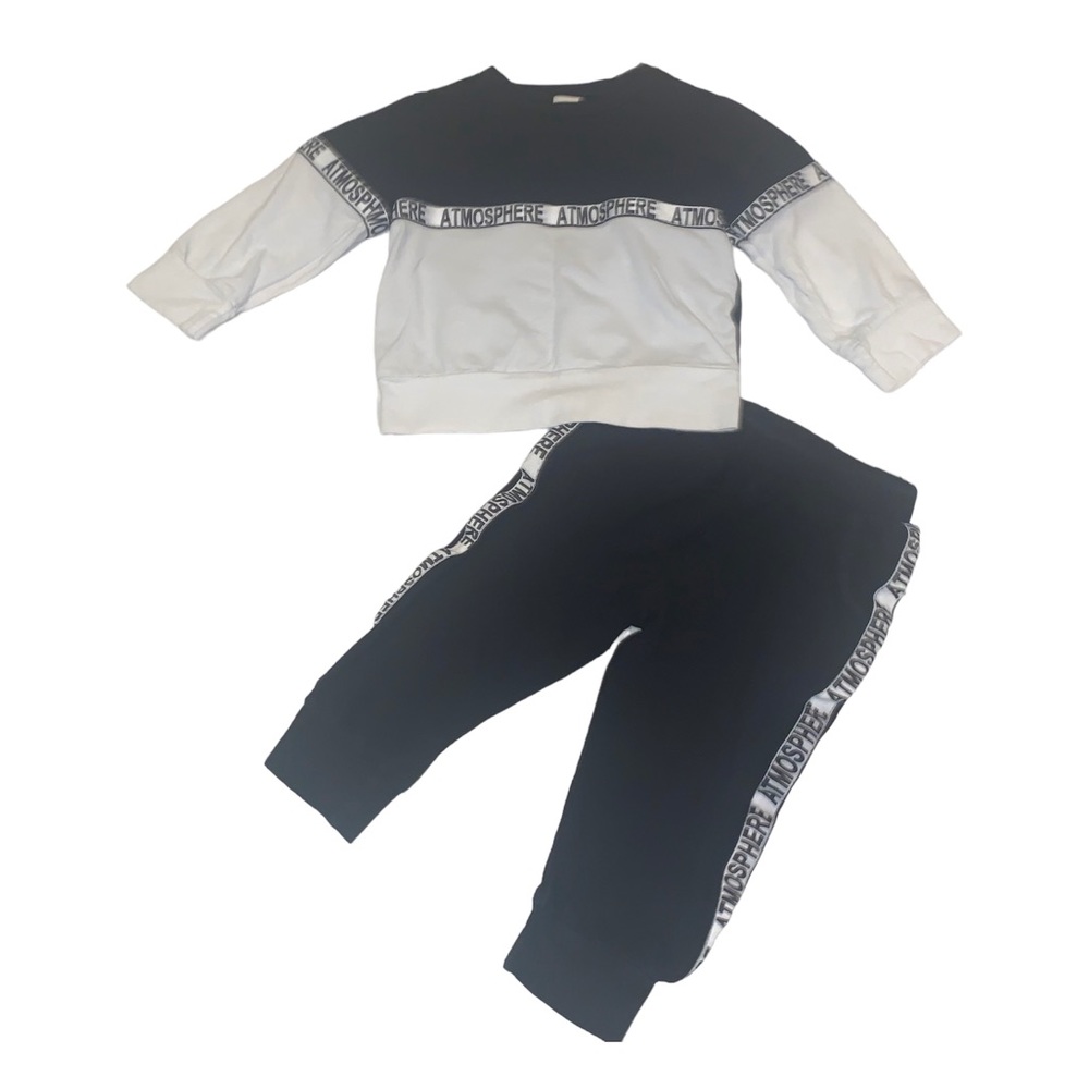 2 FOR $15 Atmosphere Logo Tracksuit Matching Outfit Set Size 12-18M